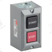 DAYTON Control Station: (2) Push Buttons, 0 Pilot Lights, 1NO/1NC, Start/Stop, (2) Maintained (MPN 20C793). Key specifications — attr1022946: Start/Stop; attr1022956: Black; attr211290: DAYTON; attr1042017: Indoor Use Only; attr1089900: (2) Push Buttons.