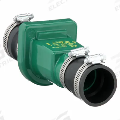 ZOELLER Full Flow Check Valve: Swing, Inline Valve Body, For Pumps Media, PVC, Clamp x Clamp - PVC Swing Check Valves