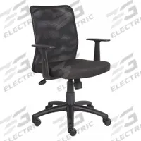 APPROVED VENDOR Office Chair: Black, Fabric & Mesh Material, 21 in Back Ht, 18 1/2 in Seat Wd (MPN 452R27). Key specifications — attr982877: Black; attr982913: No; attr982865: Black; attr982870: APPROVED VENDOR; attr982901: Black.