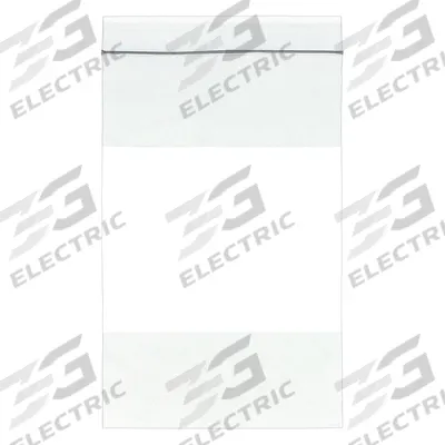APPROVED VENDOR Reclosable Bag: 4 mil Thick, 5 in Wd, 8 in Lg, Hang Hole Not Included - White Block Reclosable Poly Bags