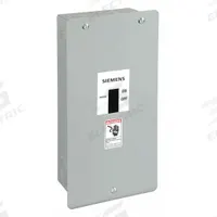 SIEMENS Circuit Breaker Enclosure: 3 Spaces, 100 A Amps, Flush Mounting, Indoor, 17.5 in Exterior Ht (MPN E2N1F). Key specifications — Mounting Style: Flush; Location: Indoor.