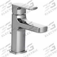 RIZON Straight Spout Bathroom Faucet: Rizon, Brass, Chrome Finish, 1.2 gpm Flow Rate, Single-Post (MPN 6900). Key specifications — Includes: Flexible Supply Lines; Brand: RIZON; Series: Rizon.