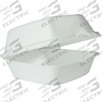DART Disposable Carry-Out Food Container: White, Hinged Lid Container Container, Foam, 500 PK (MPN 60HT1). Key specifications — attr553565: Foam; attr553567: No; attr553572: Square; attr553556: DART.