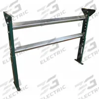 ASHLAND CONVEYOR Conveyor Support Stand: For 27 in Between Frame Wd, 43 in Min. Ht, 55 in Max. Ht (MPN H15M49B27). Key specifications — Stand Material: Steel; Color: Green; Brand: ASHLAND CONVEYOR.