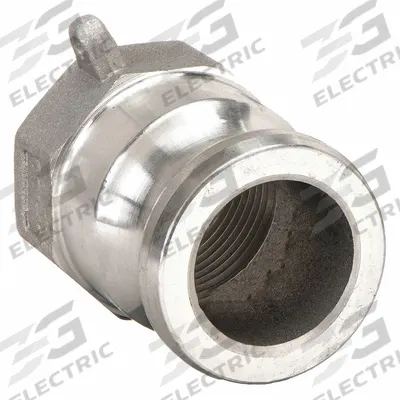 APPROVED VENDOR Cam and Groove Adapter: 3 in Coupling Size, 3 in Hose Fitting Size, 3 in -8 Thread Size - Type A Aluminum Cam & Groove Fittings