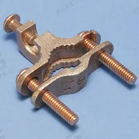 Grounding Connector: Bronze, 8 AWG SOL to 2 AWG STR Grounding Wire Size, 1 Grounding Wires (MPN EK17). Key specifications — Brand: NVENT ERICO; Description/Special Features: Perpendicular Burial; For Use With: Pipe; Grounding Wire Size: 8 AWG SOL to 2 AWG STR; Material: Bronze; Grounding Wires Connected To: #4 to #8 Rebar; Manufacturer Part Number: EK17.