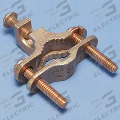Grounding Connector: Bronze, 8 AWG SOL to 2 AWG STR Grounding Wire Size, 1 Grounding Wires (MPN EK17). Key specifications — Brand: NVENT ERICO; Description/Special Features: Perpendicular Burial; For Use With: Pipe; Grounding Wire Size: 8 AWG SOL to 2 AWG STR; Material: Bronze; Grounding Wires Connected To: #4 to #8 Rebar; Manufacturer Part Number: EK17.
