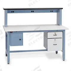 PRO-LINE Workbench with Riser: Adj Ht, Laminate, 72 in x 30 in, 5,000 lb Overall Load Capacity (MPN TSHD7230ESD-L14). Key specifications — attr648363: PRO-LINE; attr648382: Adjustable Height.