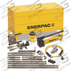 ENERPAC Hydraulic Puller Set: 6 ton Capacity with Attachments, 12 ton Cylinder Nominal Capacity (MPN BHP261G). Key specifications — attr98874: ENERPAC; attr96739: Bearing Cup Puller; attr1177737: Hand Pump.