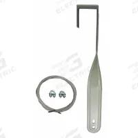 DAYTON Mounting Bracket: Mounting Bracket, 2 in Lg, 1 7/8 in Wd, Steel (MPN 1ZCP7). Key specifications — Includes: Secondary Safety Support Cable; Material: Steel; Manufacturer Part Number: 1ZCP7; Brand: DAYTON; Color: Gray.