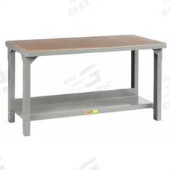 LITTLE GIANT Workbench: Adj Ht, Hardboard Over Steel, 48 in x 24 in, 5,000 lb Overall Load Capacity (MPN WSH2-2448-AH). Key specifications — Brand: LITTLE GIANT.