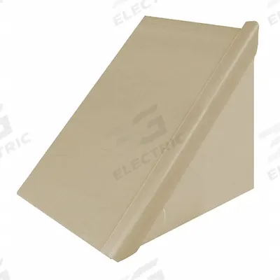BIRD BARRIER Bird Slide End Cap: Plastic, 14 1/2 in Ht, 11 in Wd, 5 ft Lg, Beige, Heavy - Bird Control Slide End Caps