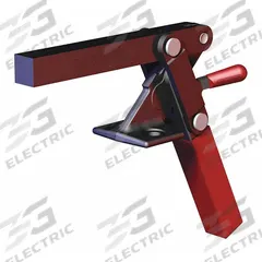 DE-STA-CO Hold-Down Clamp: Std Vertical Handle, Flange Base Mounting, 195° Clamp Arm Opening Angle (MPN 527). Key specifications — attr668198: DE-STA-CO.
