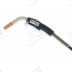 TWECO MIG Gun: WeldSkill WM 400, 400 A, 1/16 in, 15 ft, Miller-Compatible (MPN 10471032). Key specifications — For Rear Connection Type: Miller-Compatible; Contact Tip Series: WS14; MIG Gun Model: WM400M-15-116; For Gas Type: CO2 (Carbon Dioxide).