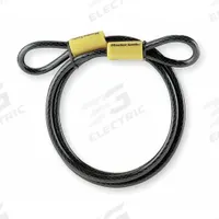 MASTER LOCK Security Cables: Coiled Cable, 6 ft Lg, 3/8 in Cable Dia, Black (MPN 78DPF). Key specifications — Coating Material: Vinyl; Environment: Outdoor; Brand: MASTER LOCK.