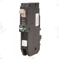 EATON Circuit Breaker: 20 A, 120/240V AC, Single Phase, 10kA at 120/240V AC, Type CH Loadcenters (MPN CHFP120AF). Key specifications — attr195951: 20 A; attr195952: 120/240V AC; attr195953: Single; attr195954: 10kA at 120/240V AC; attr195958: Arc Fault Circuit Interrupter with Plug-On Neutral; attr195955: Type CH Loadcenters; attr211136: EATON.