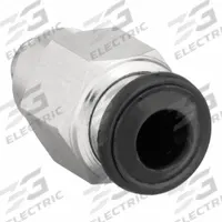 AIGNEP USA Push-Fit Adapter Fitting: 6 mm OD x 5 mm Pipe Size, Push-to-Connect x BSPP, Brass, 5 PK (MPN 50020N-6-M5-PK5). Key specifications — Brand: AIGNEP USA.