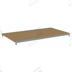 TENNSCO Shelf: 36 in x 24 in, 850 lb Load Capacity, Particleboard, Gray, Shelf (MPN ZAESH-3624D). Key specifications — Decking Material: Particleboard; Includes: (2) Beams; Decking Finish: Unfinished; Shelf Configuration: Single Straight; Color: Gray; Frame Material: Steel; Brand: TENNSCO; Frame Finish: Zinc Plated.