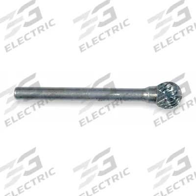 WIDIA METAL REMOVAL Carbide Bur: Ball, SD-5L6, Double Cut, 1/2" Head - Double-Cut Ball Burs