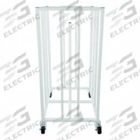 CHAMPION SPORTS Ball Rack: 20 in Overall Lg, 20 in Overall Wd, 48 in Overall Ht, Steel, White (MPN 20BC)
