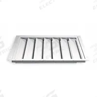 50"H-W 4.5"L Alu Ceiling Shutter Dampr: For 48 in Fan, Single Panel, 50 in H, 50 in W, 1 5/8 in D (MPN 3C243). Key specifications — Airflow Direction: Horizontal; Blade Type: Flat Blade; Brand: DAYTON; Maximum Air Velocity: 2250 fpm; Mounting Position: Horizontal.