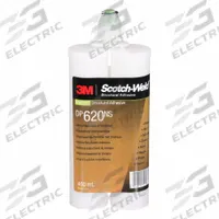 3M Epoxy Adhesive: DP620NS, Ambient Cure, 400 mL, Dual-Cartridge, Black, Thick Liquid. Key specifications — Cured Color: Black; Series: DP620NS; Mixing Ratio: 1:1; Included Components: Resin and Hardener.