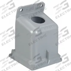 HUBBELL Back Box: 60 A_63 A, 1.25 in, Dead End Hub, 15° (MPN BB60N). Key specifications — Brand: HUBBELL; Material: Thermoplastic.
