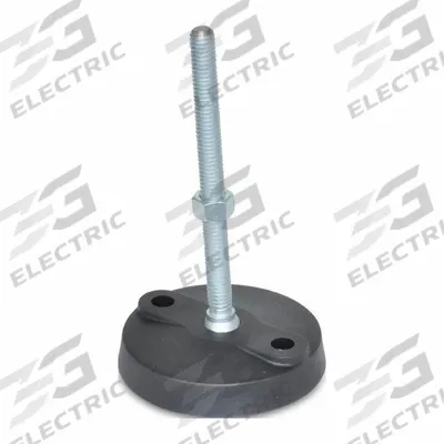 JW WINCO Male-End Leveling Mount: Swiveling Stud, M16 Thread Size, 80 mm - Swivel Male Leveling Mounts
