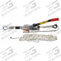 MAASDAM Rope Ratchet Puller: Hook Mounted - No Trolley, 1,500 lb Lifting Capacity (MPN A-100). Key specifications — Brand: MAASDAM; Included Components: Safety Latch Hook; Lifting Hook Type: Hook with Safety Latch.