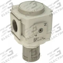 SMC Regulator: Die-Cast Aluminum, 3/4 in NPT, 7.251887 psi to 123.2821 psi, 1 MPa Max Op Pressure (MPN AR40K-N06-Z-D). Key specifications — attr111664: No; attr111400: AR-D; attr111627: SMC.
