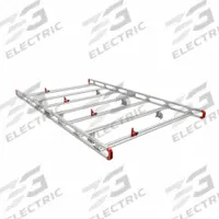 WEATHER GUARD Van Ladder Rack: Aluminum, 10 1/4 in Overall Ht, 125 in Overall Lg, 73 in Overall Wd (MPN ASRS001). Key specifications — Includes: Ladder Stops; Material: Aluminum; Brand: WEATHER GUARD; Color: White.