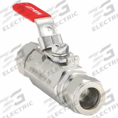 HAM-LET Manual Two-Way Ball Valve: 3/4 in, 316 Stainless Steel, Straight, Sweat x Sweat, Two-Piece (MPN H-700-SS-L-3/4-T-LD). Key specifications — Brand: HAM-LET; Handle: Locking Lever.