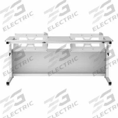 VERSADESK Standing Desk: White, Wood, 72 in Overall Wd, 24 in Overall Dp - Manual Adjustable-Height Desks