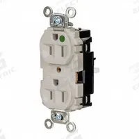 HUBBELL Receptacle: Hospital Grade, Duplex, 5-15R, Light Almond, 125V AC, 15 A, 2 Pole / 3 Wire (MPN HBL8200STLA)
