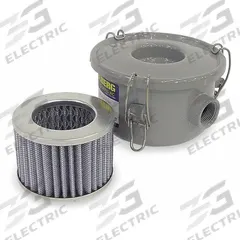 SOLBERG Vacuum Filter: 5 micron Rating, 99% Efficiency, 5 7/8 in Outside Dia, 4 3/8 in Overall Ht (MPN CSL-843-075HC). Key specifications — attr101190: CSL-843-075HC; attr101197: 6JD19; attr101198: VCE-25; attr101207: Carbon Steel; attr101193: SOLBERG.