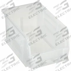 QUANTUM STORAGE SYSTEMS Hang and Stack Bin: 6 in x 9 1/4 in x 5 in, Clear, Label Holder Included (MPN QUS221CL). Key specifications — Electrostatic Discharge: Not Electrostatic Discharge Conductive; Brand: QUANTUM STORAGE SYSTEMS; % Recycled Content: 0%.
