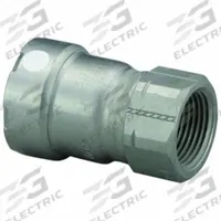 VIEGA MEGAPRESS Crimp Adapter Fitting: 1 1/4 in Pipe x 1/2 in Pipe Size, Press-fit x FNPT, FKM (MPN 84765). Key specifications — Brand: VIEGA MEGAPRESS.