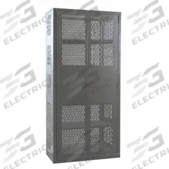 HALLOWELL Storage Cabinet: 48 in x 24 in x 78 in, 4 Adj Shelves, Swing Handle & Padlock Hasp, Frame (MPN HW4VSC8478-4CL). Key specifications — Brand: HALLOWELL; Body Panel Type: Ventilated; Base Type: Frame; Cabinet Color: Dark Gray; Frame Assembled: Assembled.