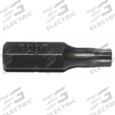 ZEPHYR Insert Bit: Insert Bit, Imperial, Security Torx Head, TR20 Bit Industry Size - Torx Security Bits
