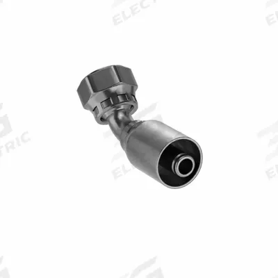 Parker Hydraulic Crimp Fitting: Steel x Steel, 45° Elbow, -8 For Hose Dash Size - Parker Crimp Hydraulic Hose Fittings with ORS Connection