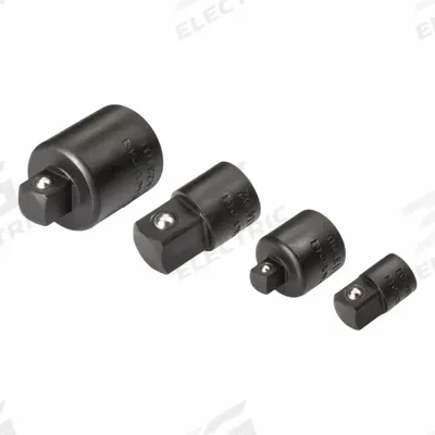 TEKTON Socket Adapter Set: 1/2 in_1/4 in_3/8 in Input Drive Size, Manganese Phosphate - Multi-Size Impact Socket Adapter Sets