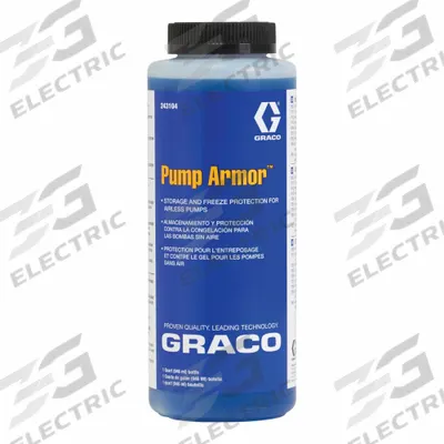 GRACO Pump Armor: Pump Fluid, 1 qt Container Size - Paint Sprayer Maintenance Fluids