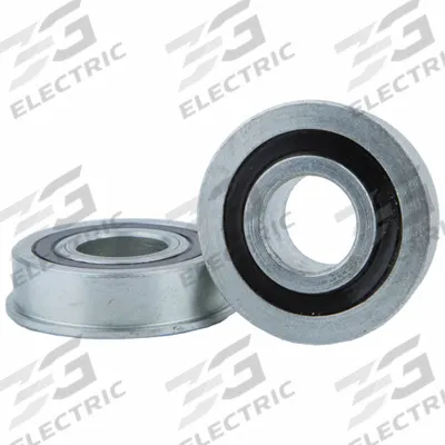 WJB BEARING Unground Radial Ball Bearing: UGF.3125.875-2RS, 5/16 in Bore, 0.966 in Flange Dia - Unground Flanged Radial Ball Bearings