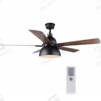 CANARM Ceiling Fan: 52 in Blade Dia, Matte Black, 3 Speeds (MPN CF52LYR5BK). Key specifications — Finish: Matte Black; Series: LYRIC; Number of Speeds: 3; Brand: CANARM.