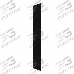 HADRIAN Pilaster: Solid Plastic HDPE, Plastic, Black, 80 1/2 in Ht, 20 in Wd, 1 in Thick (MPN X41020-211). Key specifications — Door Swing: Out Swing; Brand: HADRIAN; Color: Black; Finish/Texture: Plastic.
