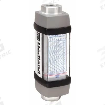 HEDLAND Mechanical Flowmeter: Air and Compressed Gas Meter, Scale, Variable Area - Inline Flowmeters for Air & Compressed Gases