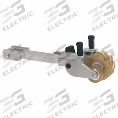DYNABRADE Contact Arm: 31/32 in Belt Wd, 30 in Belt Lg, Dynabelter Series, 2 in Wheel Dia, Serrated (MPN 11717). Key specifications — attr1320326: 11476; attr1320321: Serrated; attr1320325: 11717; attr1320329: DYNABRADE; attr1320328: No.