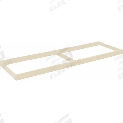 HALLOWELL Boltless Shelf: 96 in x 36 in, 1,400 lb Load Capacity, Tan - Open Deck Shelf Kits for Boltless Shelving