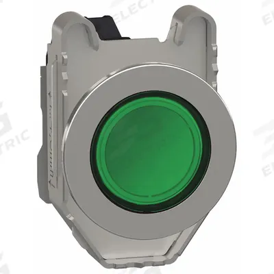 SCHNEIDER Pilot Light: 30 mm Panel Mounting Size, Green, LED - LED Pilot-Lights