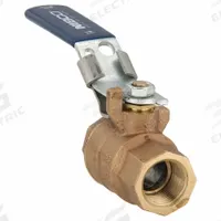 NIBCO Manual Two-Way Ball Valve: 3/4 in, Bronze, Straight, FNPT x FNPT, 600 psi Max. Pressure (CWP) (MPN T58570LL 3/4). Key specifications — Brand: NIBCO; Handle: Locking Lever.